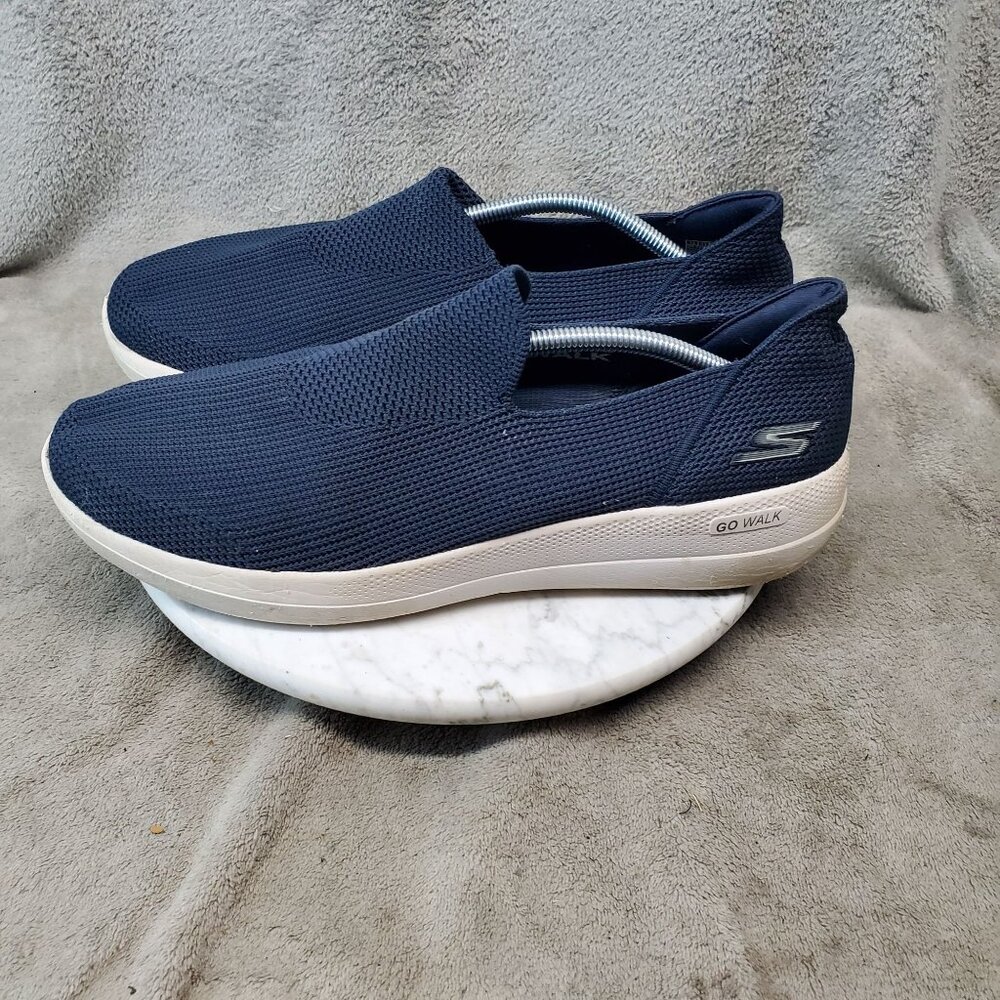 Skechers Shoes Mens 12 Navy Blue Go Walk Slip On Sneakers